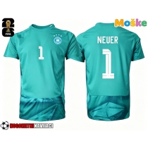 Moške Nogometnih dresov Nemčija Manuel Neuer #1 Vratar Domači SP 2026 Kratki rokavi